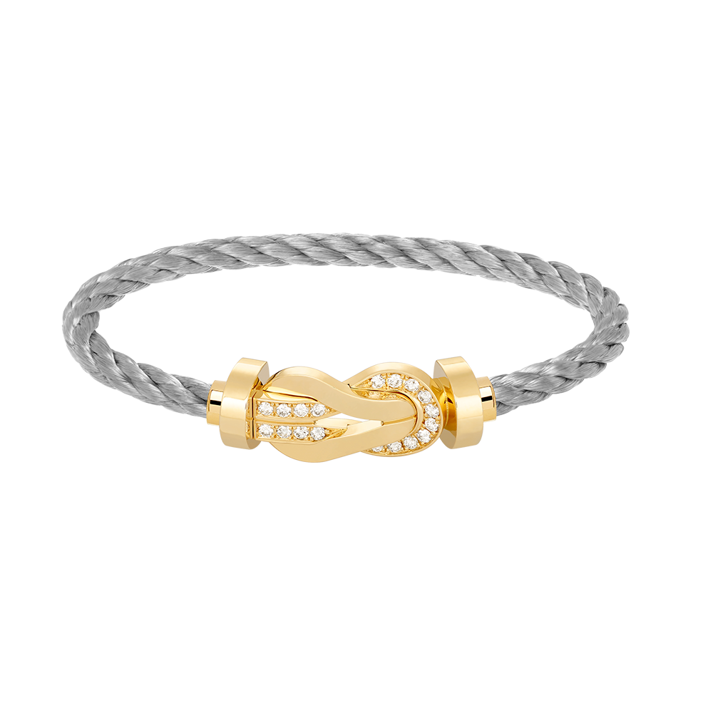 [Kaelin Vow]CHANCE GROSSES 8-ZAHLIGES HALBDIAMANT-ARMBAND MIT SCHNALLE GOLD