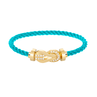 [Kaelin Vow]CHANCE GROSSES 8-ZAHLIGES HALBDIAMANT-ARMBAND MIT SCHNALLE GOLD