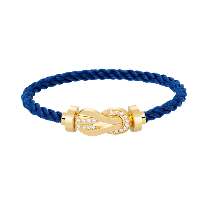 [Kaelin Vow]CHANCE GROSSES 8-ZAHLIGES HALBDIAMANT-ARMBAND MIT SCHNALLE GOLD
