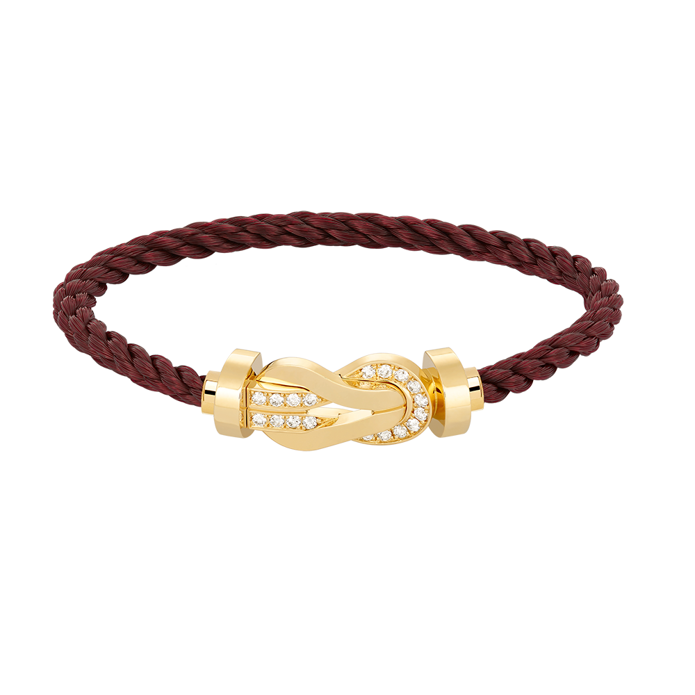 [Kaelin Vow]CHANCE GROSSES 8-ZAHLIGES HALBDIAMANT-ARMBAND MIT SCHNALLE GOLD