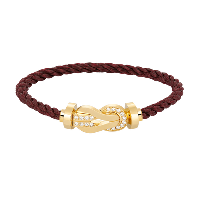 [Kaelin Vow]CHANCE GROSSES 8-ZAHLIGES HALBDIAMANT-ARMBAND MIT SCHNALLE GOLD