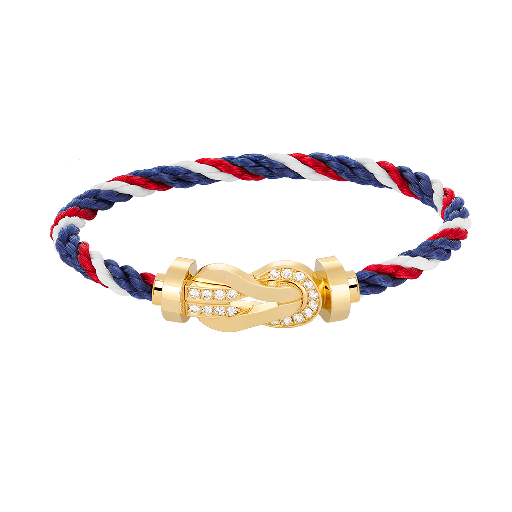 [Kaelin Vow]CHANCE GROSSES 8-ZAHLIGES HALBDIAMANT-ARMBAND MIT SCHNALLE GOLD