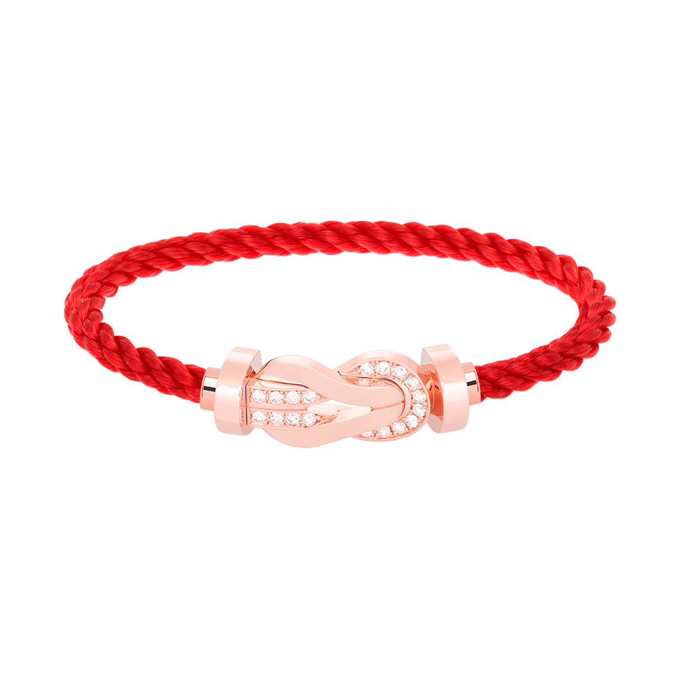 [Kaelin Vow]CHANCE LARGE 8 FIGURE BUCKLE HALF DIAMOND BRACELET ROSE GOLD