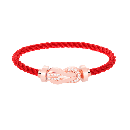 [Kaelin Vow]CHANCE LARGE 8 FIGURE BUCKLE HALF DIAMOND BRACELET ROSE GOLD