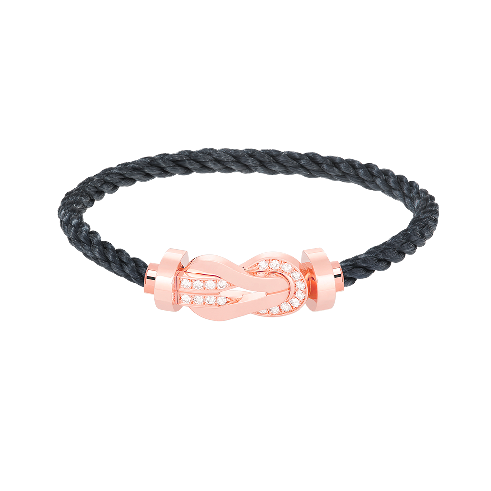 [Kaelin Vow]CHANCE LARGE 8 FIGURE BUCKLE HALF DIAMOND BRACELET ROSE GOLD