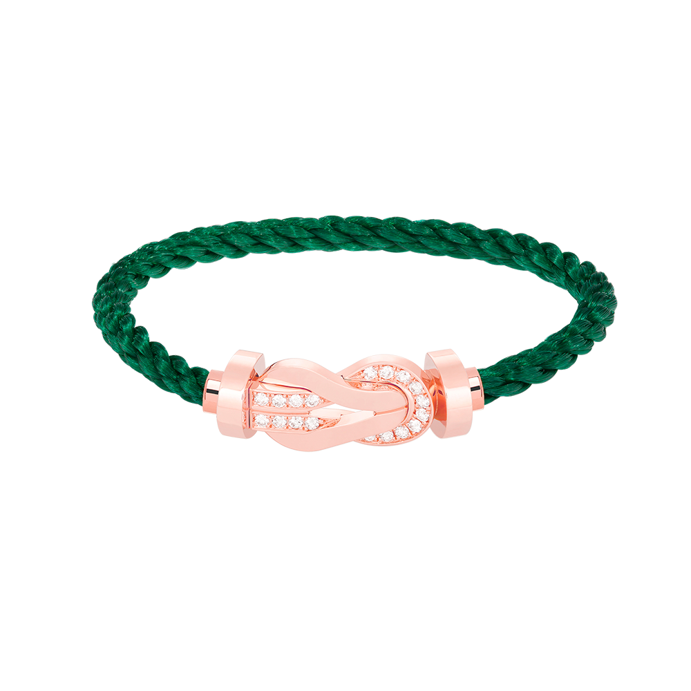 [Kaelin Vow]CHANCE LARGE 8 FIGURE BUCKLE HALF DIAMOND BRACELET ROSE GOLD