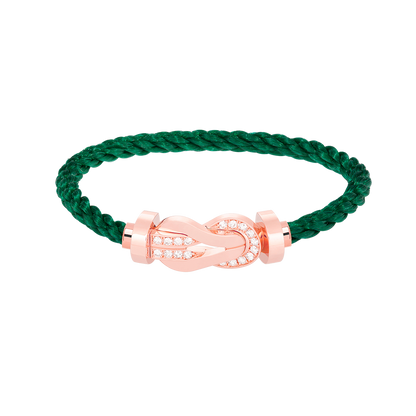 [Kaelin Vow]CHANCE LARGE 8 FIGURE BUCKLE HALF DIAMOND BRACELET ROSE GOLD