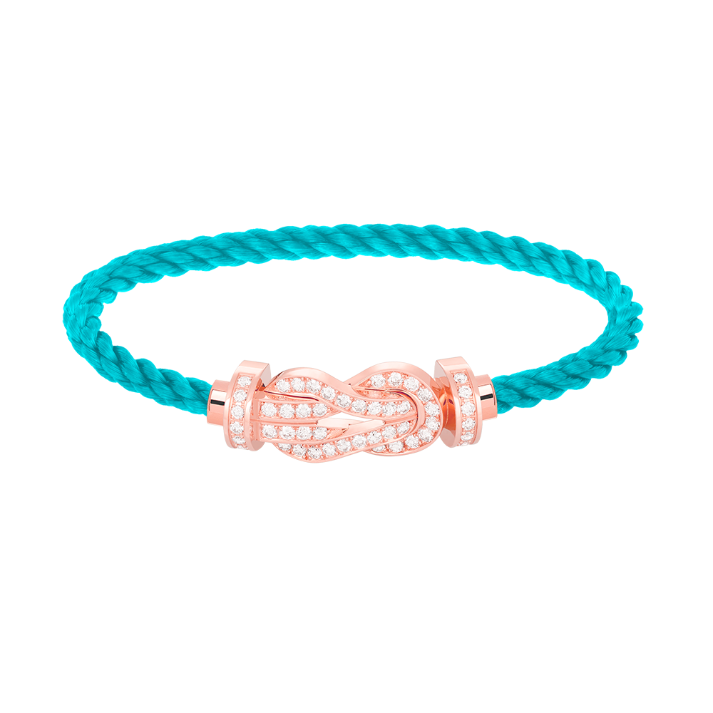 [Kaelin Vow]CHANCE GROSSES 8-ZAHLIGES ARMBAND MIT SCHNALLE, VOLLBESATZ MIT DIAMANTEN, ROSÉGOLD