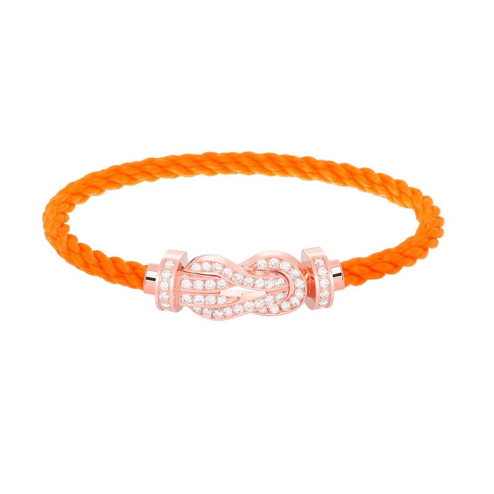 [Kaelin Vow]CHANCE GROSSES 8-ZAHLIGES ARMBAND MIT SCHNALLE, VOLLBESATZ MIT DIAMANTEN, ROSÉGOLD
