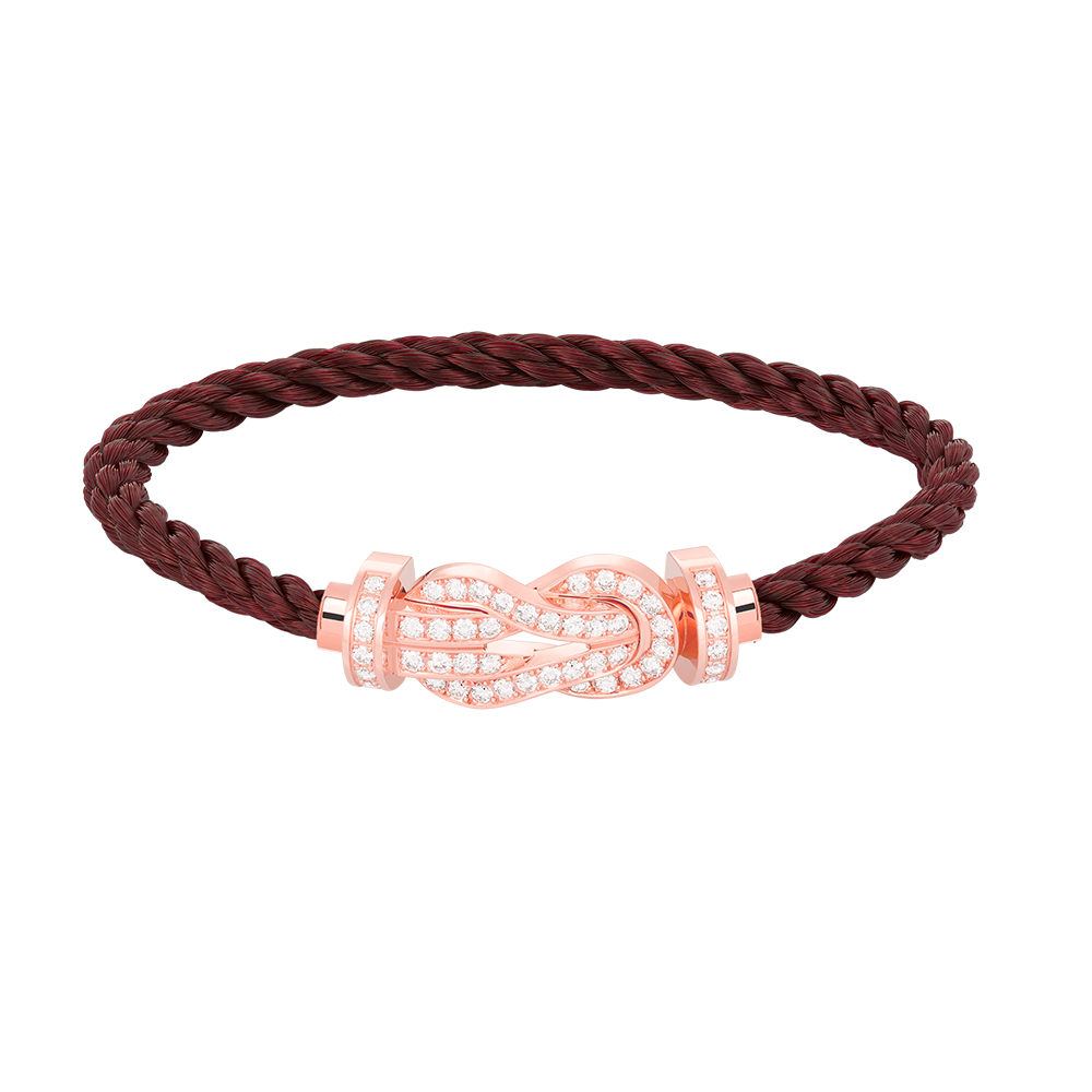 [Kaelin Vow]CHANCE GROSSES 8-ZAHLIGES ARMBAND MIT SCHNALLE, VOLLBESATZ MIT DIAMANTEN, ROSÉGOLD
