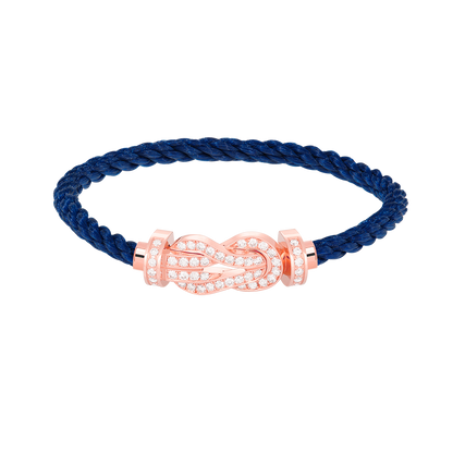 [Kaelin Vow]CHANCE GROSSES 8-ZAHLIGES ARMBAND MIT SCHNALLE, VOLLBESATZ MIT DIAMANTEN, ROSÉGOLD