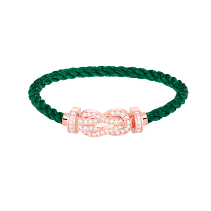 [Kaelin Vow]CHANCE GROSSES 8-ZAHLIGES ARMBAND MIT SCHNALLE, VOLLBESATZ MIT DIAMANTEN, ROSÉGOLD