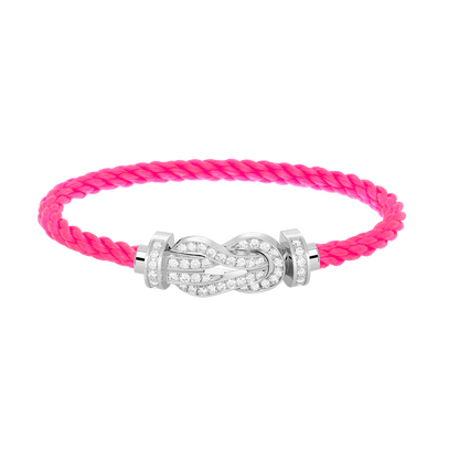 [Kaelin Vow]CHANCE LARGE 8 FIGURE BUCKLE FULL DIAMOND BRACELET SILVER