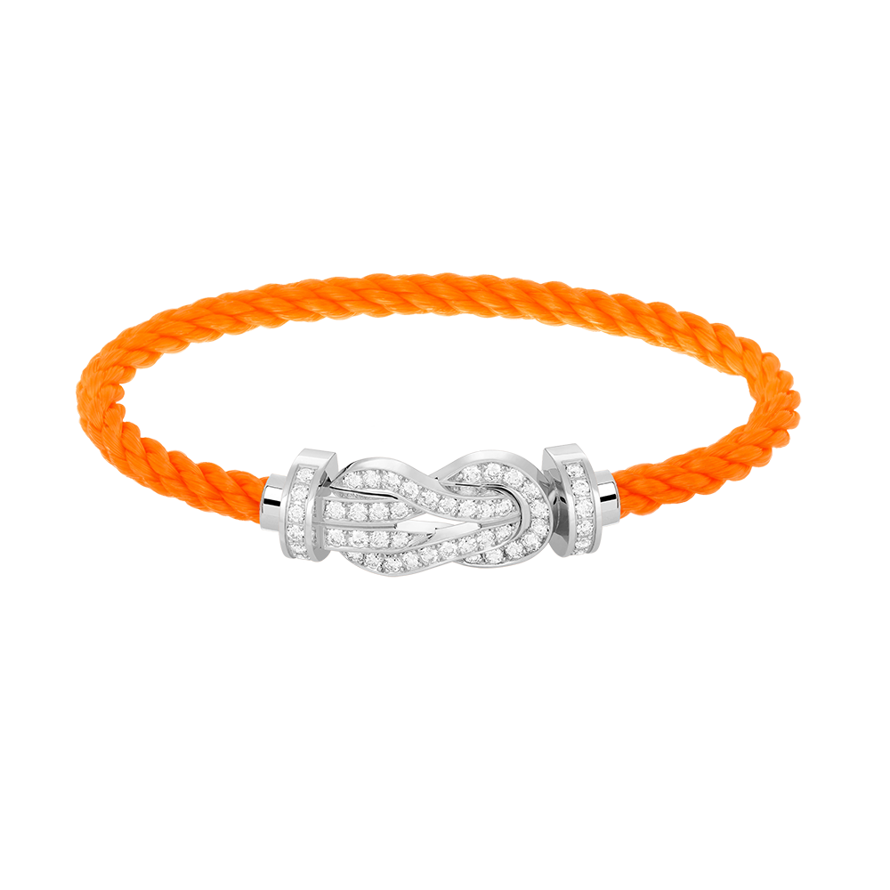 [Kaelin Vow]CHANCE LARGE 8 FIGURE BUCKLE FULL DIAMOND BRACELET SILVER