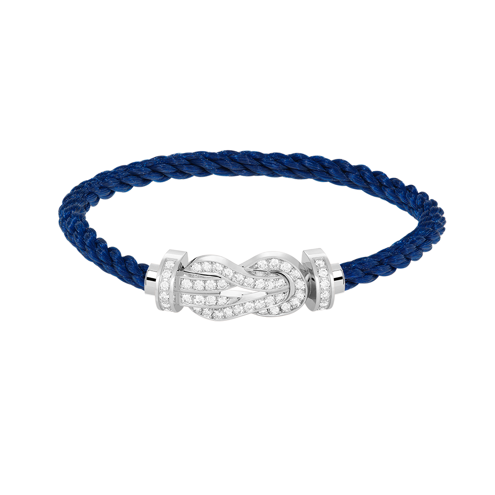 [Kaelin Vow]CHANCE LARGE 8 FIGURE BUCKLE FULL DIAMOND BRACELET SILVER