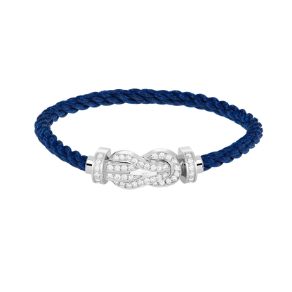 [Kaelin Vow]CHANCE LARGE 8 FIGURE BUCKLE FULL DIAMOND BRACELET SILVER