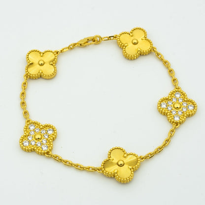 [Kaelin Vow] CLOVER 5 MOTIF LASER BRACELET COLLECTION