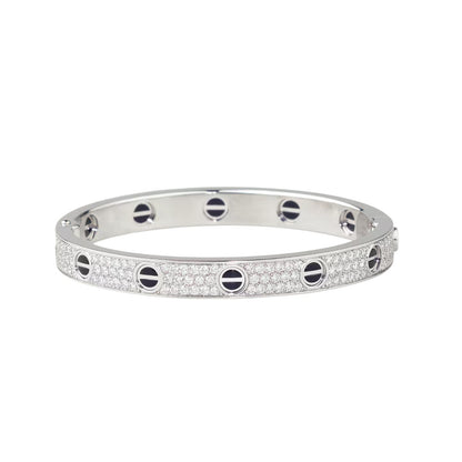 [Kaelin Vow]LOVE BRACELET 6.1MM DIAMOND-PAVED CERAMIC