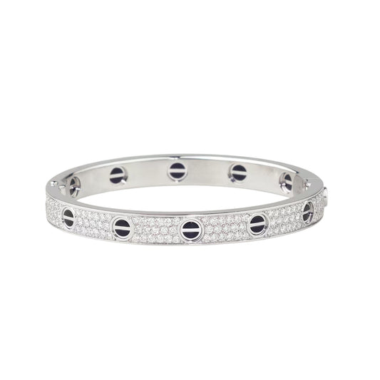 [Kaelin Vow] LOVE-ARMBAND 6,1 MM AUS KERAMIK MIT DIAMANTBESATZ