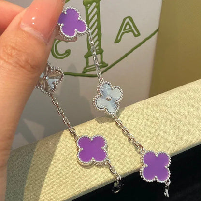 [Kaelin Vow] CLOVER 5 MOTIF VIOLET BRACELET COLLECTION