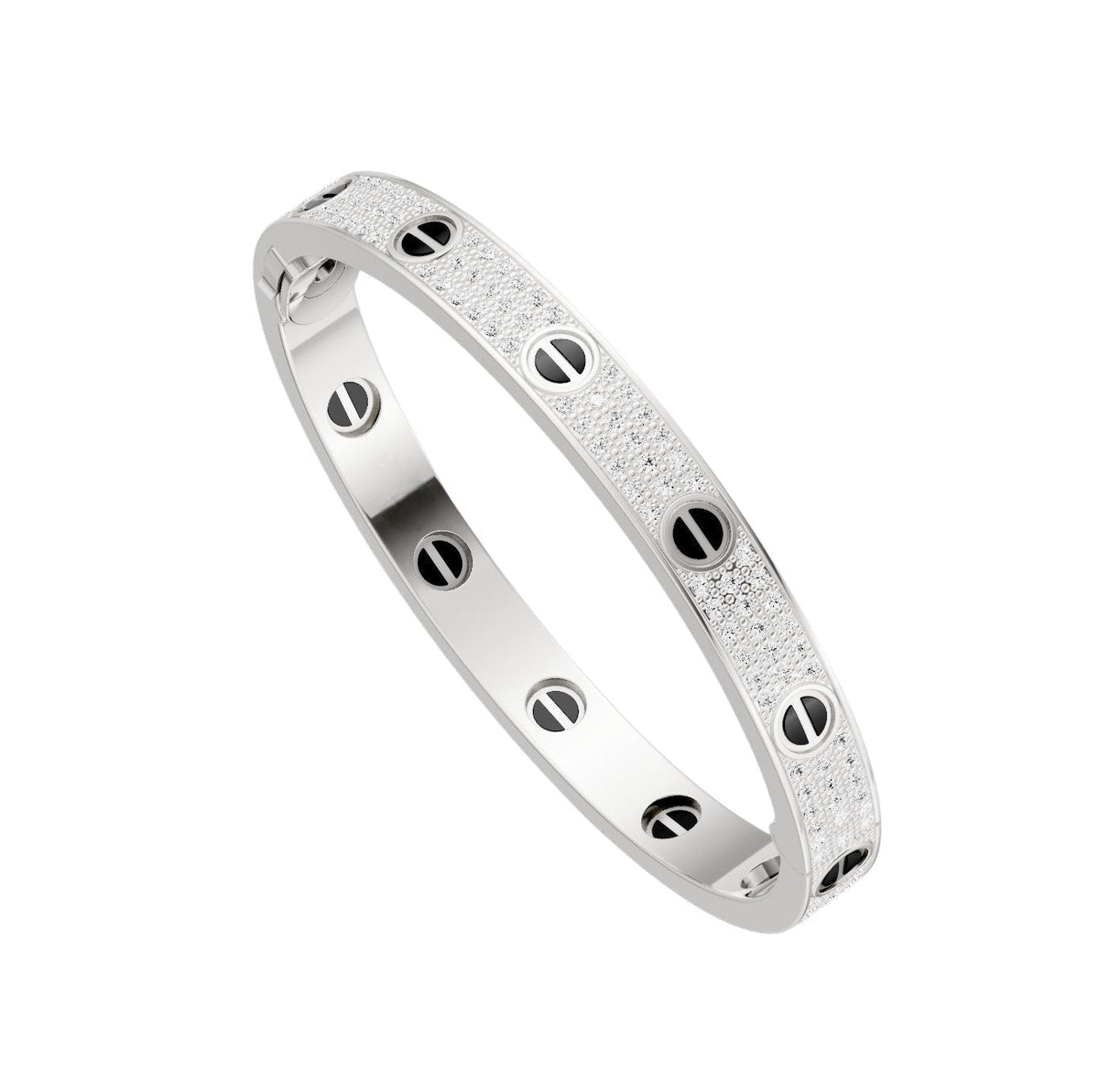 [Kaelin Vow]LOVE BRACELET 6.1MM DIAMOND-PAVED CERAMIC