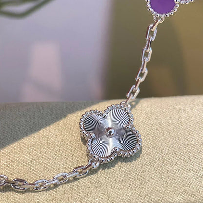[Kaelin Vow] CLOVER 5 MOTIF VIOLET BRACELET COLLECTION