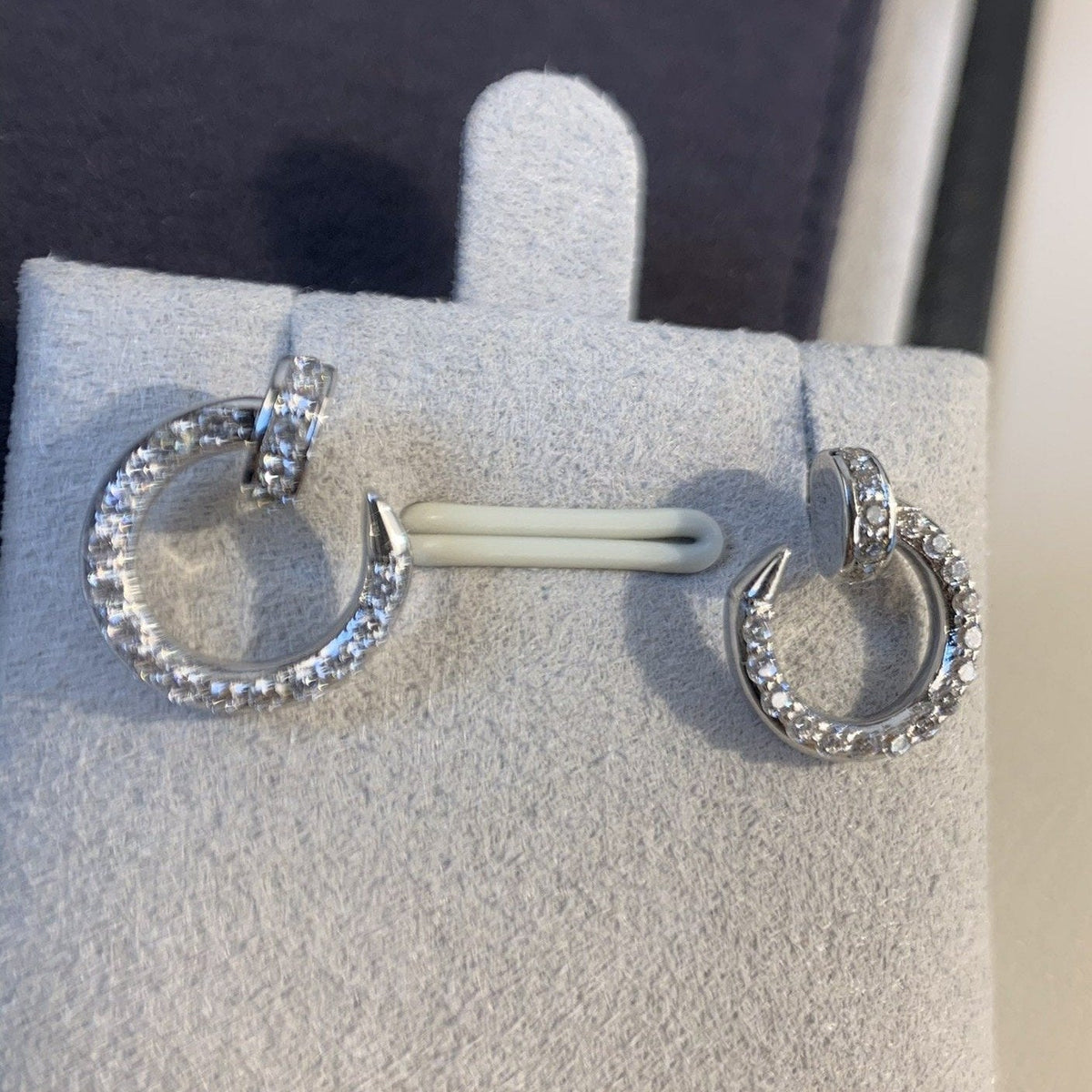 [Kaelin Vow]JUSTE EARRINGS SILVER DIAMONDS