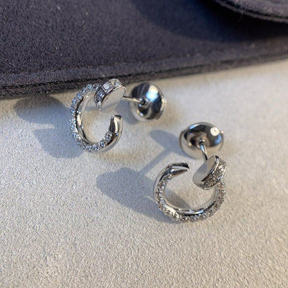 [Kaelin Vow]JUSTE EARRINGS SILVER DIAMONDS