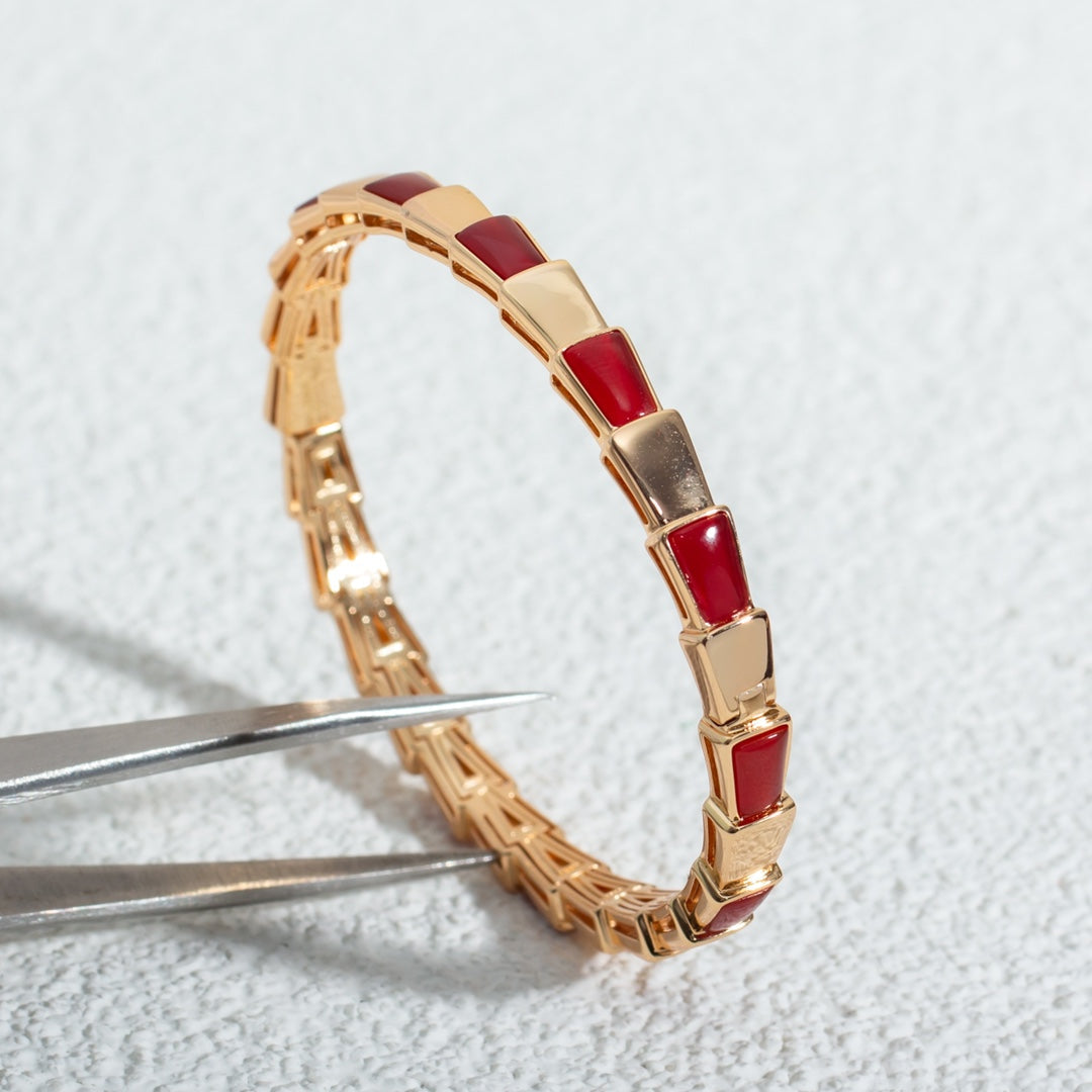 [Kaelin Vow]SERPENTI BRACELET PINK GOLD RUBELLITE
