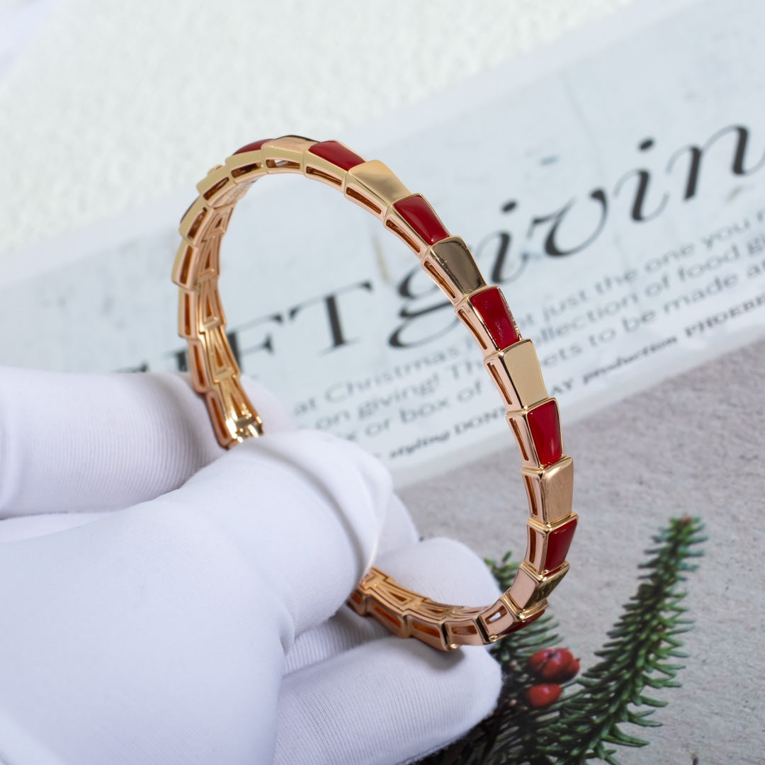[Kaelin Vow]SERPENTI BRACELET PINK GOLD RUBELLITE