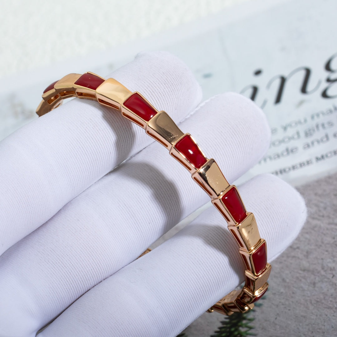 [Kaelin Vow]SERPENTI BRACELET PINK GOLD RUBELLITE