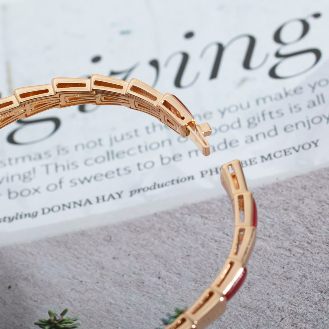 [Kaelin Vow]SERPENTI BRACELET PINK GOLD RUBELLITE