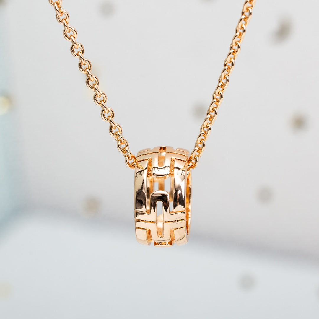 [Kaelin Vow]PARENTESI NECKLACE PINK GOLD