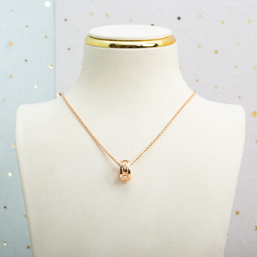 [Kaelin Vow]PARENTESI NECKLACE PINK GOLD