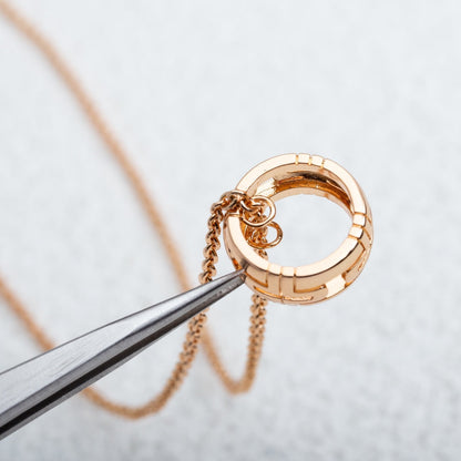 [Kaelin Vow]PARENTESI NECKLACE PINK GOLD