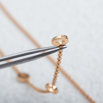 [Kaelin Vow]PARENTESI NECKLACE PINK GOLD