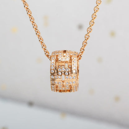 [Kaelin Vow]PARENTESI NECKLACE PINK GOLD DIAMOND