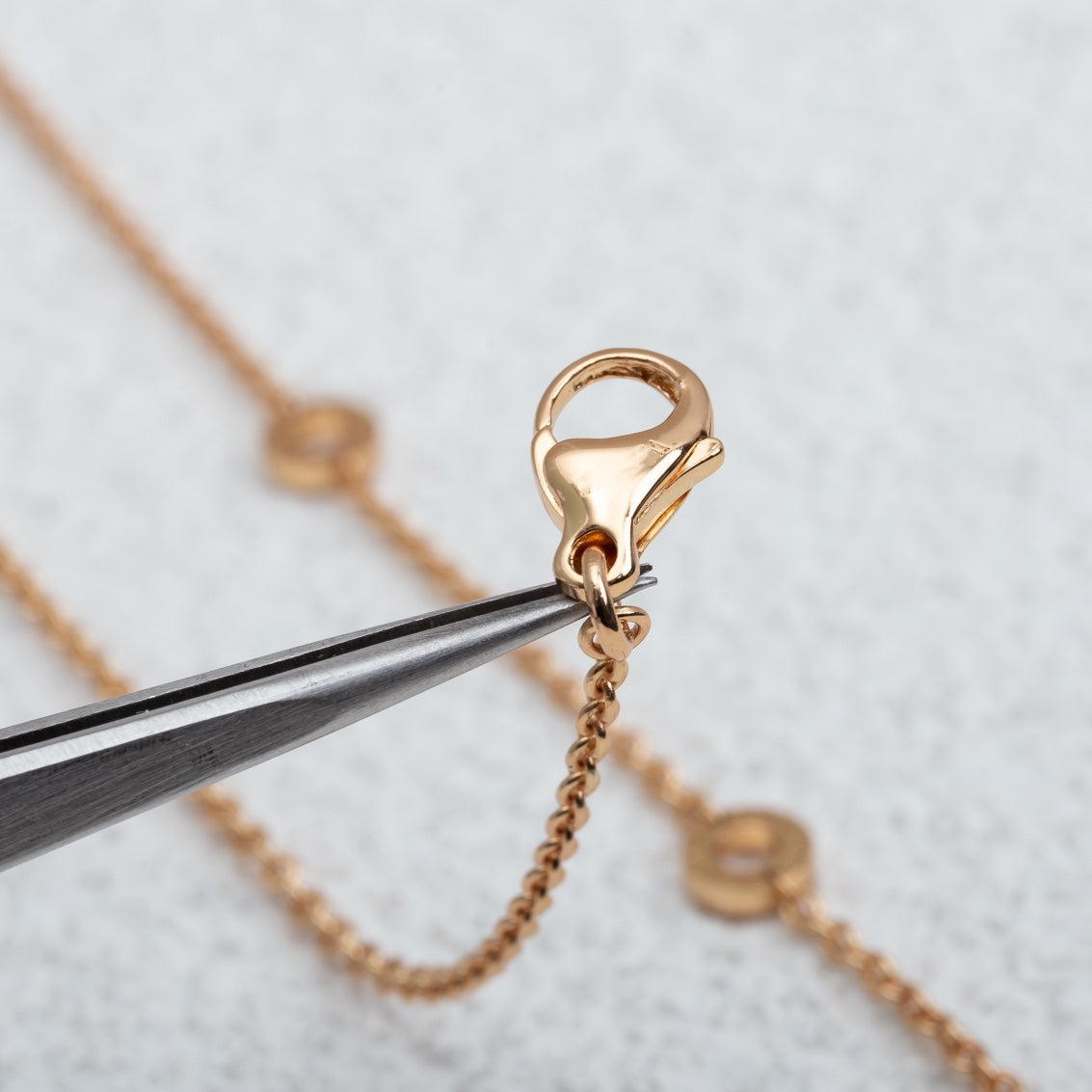 [Kaelin Vow]PARENTESI NECKLACE PINK GOLD DIAMOND