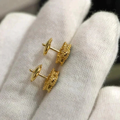[Kaelin Vow]CLOVER MINI 9.5MM MALACHITE  EARRINGS