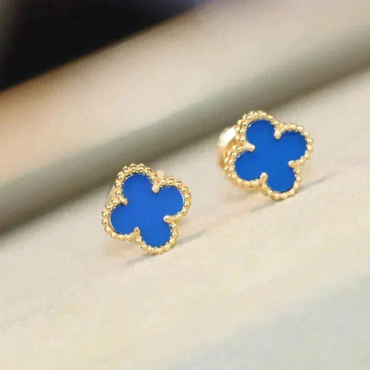 [Kaelin Vow]CLOVER MINI 9.5MM TURQUOISE EARRINGS