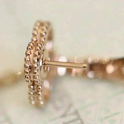 [Kaelin Vow]CLOVER MEDIUM 1 MOTIFS FUll DIAMOND EARRINGS