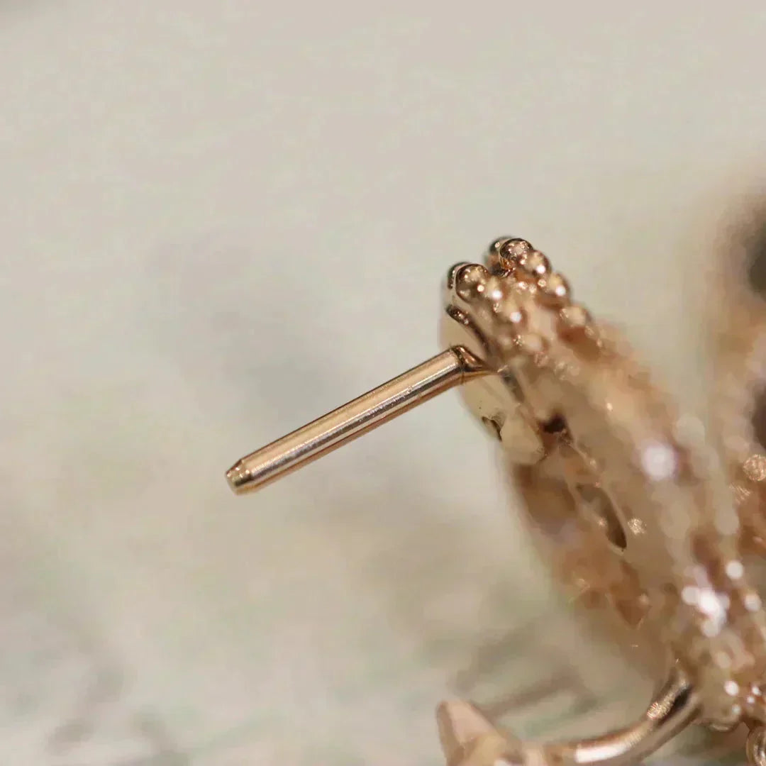 [Kaelin Vow]CLOVER MEDIUM 1 MOTIFS FUll DIAMOND EARRINGS