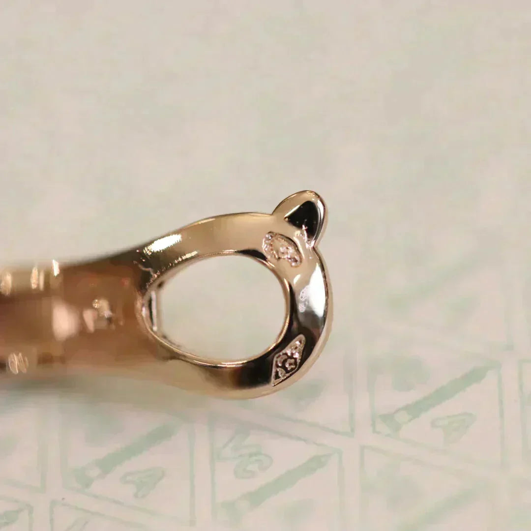 [Kaelin Vow]CLOVER MEDIUM 1 MOTIFS FUll DIAMOND EARRINGS