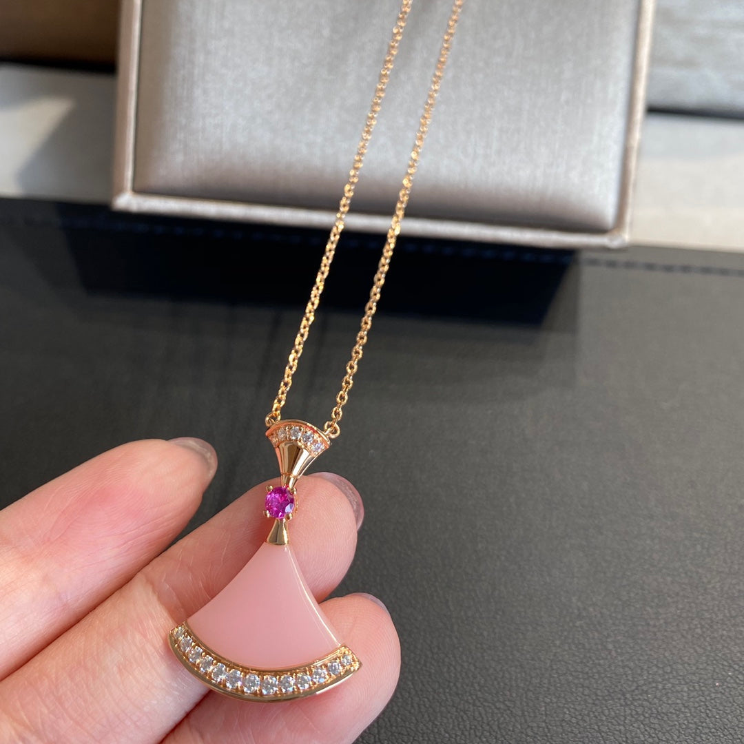[Kaelin Vow]DREAM NECKLACE PINK OPAL