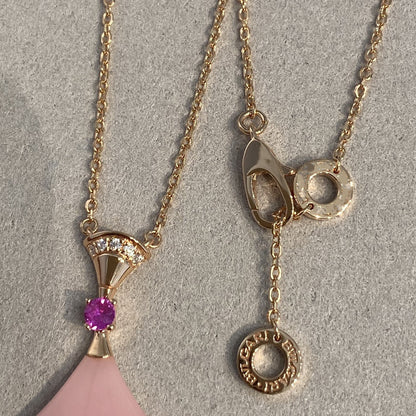 [Kaelin Vow]DREAM NECKLACE PINK OPAL