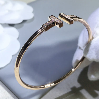 [Kaelin Vow]T BRACELET PINK GOLD 1.8MM DIAMOND