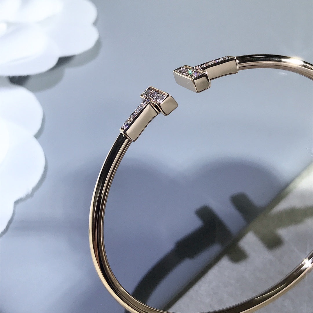 [Kaelin Vow]T BRACELET PINK GOLD 1.8MM DIAMOND