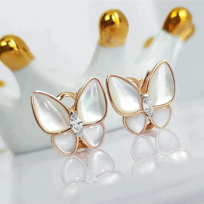 [Kaelin Vow]BUTTERFLY MOP DIAMOND EARRINGS