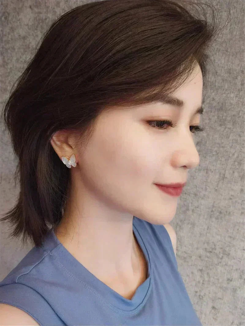 [Kaelin Vow]BUTTERFLY MOP DIAMOND EARRINGS