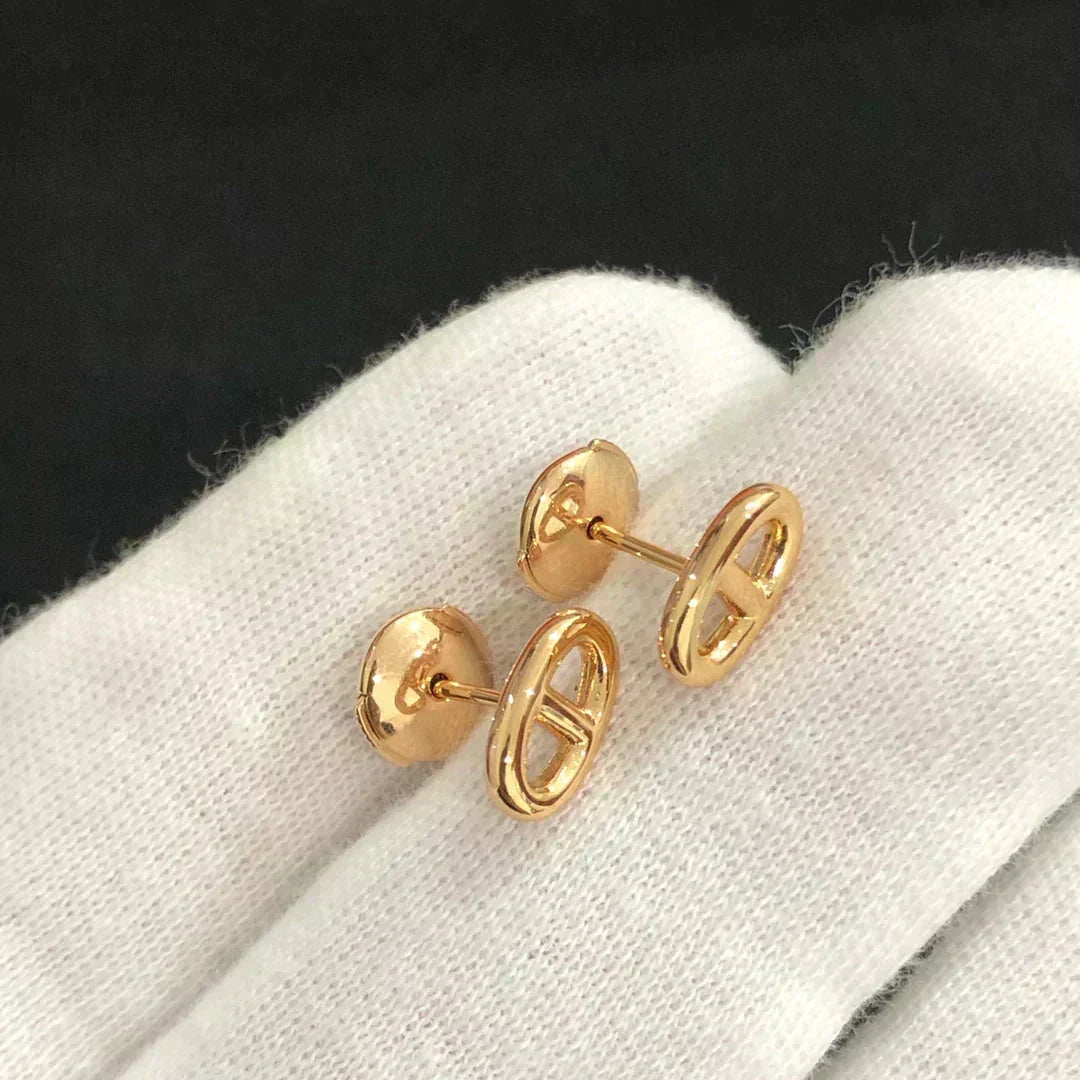 [Kaelin Vow]CHAINE SMALL EARRINGS GOLD AND SILVER